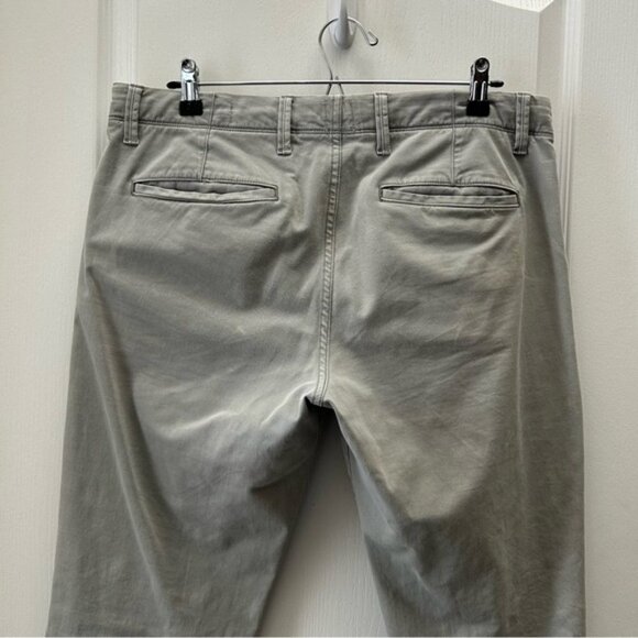 GAP Men's Pants Slim Fit Chinos Casual Vintage Washed Light Gray Size 32 - Picture 7 of 13